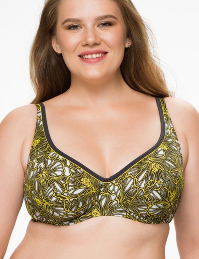 Купальник с мягкой чашкой Fianeta 2950 серый, Цвет: серый, Размеры: 85C, изображение 3