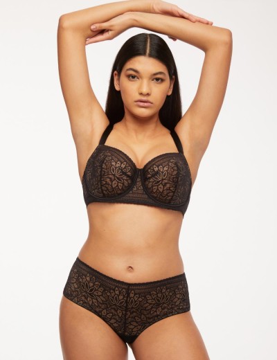 Кружевные трусы слипы Kinga MANDALA 855/3-P, Цвет: черный, Размеры: S, изображение 3