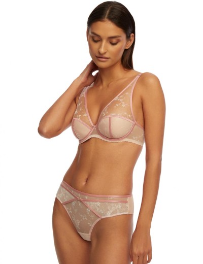 Трусы бразилиана Kinga MODERN ROMANTIC 888/2-B, Цвет: светло-розовый, Размеры: XS, изображение 3