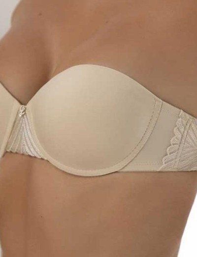 Модный комплект фашия и бразилиана Leilieve TALISMAN M3051 corda, Цвет: corda (бежевый), Размеры: 85C, изображение 2