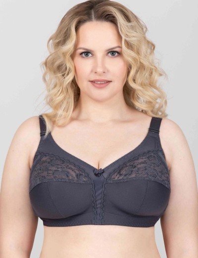 Бюстгальтер мягкий без каркасов Misstyle 4120 / 4121 антрацит, Цвет: антрацит, Размеры: 90J, изображение 5