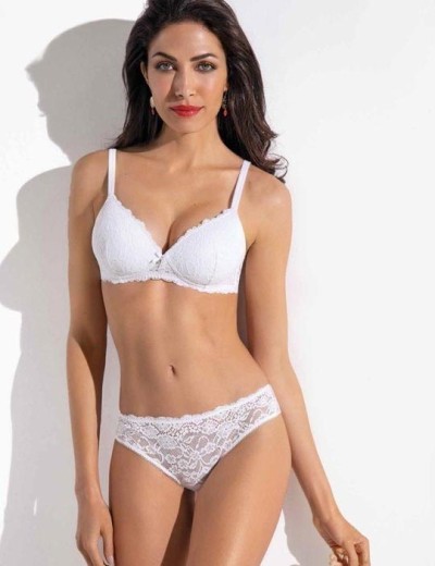 Кружевные трусики слипы Sielei ALLURE 2675 bianco, Цвет: bianco (белый), Размеры: M, изображение 4