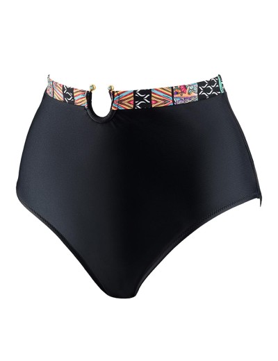 Женские высокие плавки UNICONF CBC73 V1 ETHNIC PARADISE, Цвет: черный, Размеры: S, изображение 3