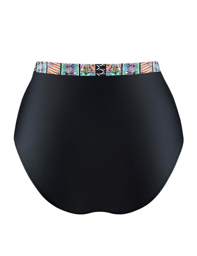 Женские высокие плавки UNICONF CBC73 V1 ETHNIC PARADISE, Цвет: черный, Размеры: S, изображение 4