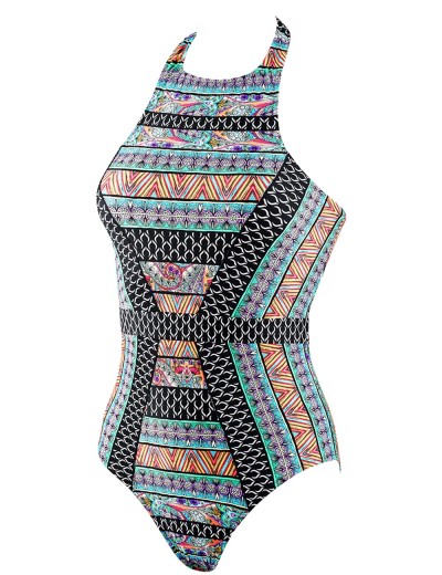 Слитный купальник халтер UNICONF CBI66 V1 ETHNIC PARADISE, Цвет: мульти, Размеры: M, изображение 3