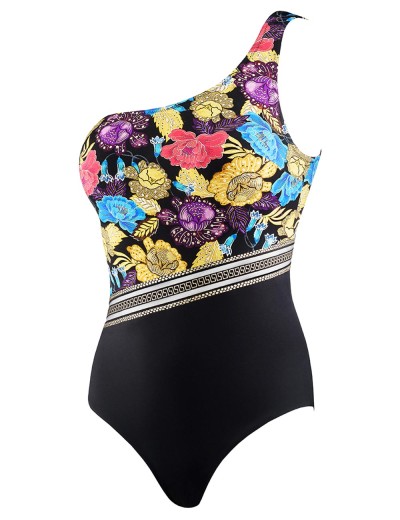 Цельный купальник с ассиметричной бретелью UNICONF CBI95 V1 TREASURES OF AFRICA, Цвет: черный, Размеры: 70C, изображение 3