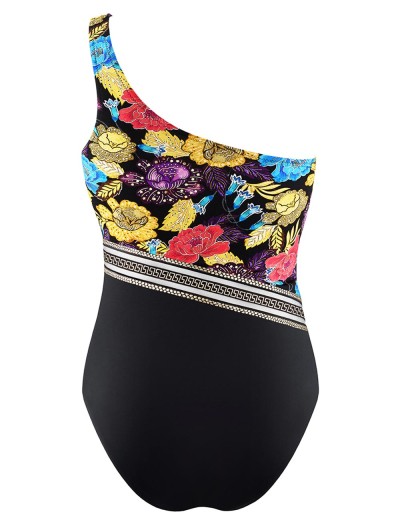 Цельный купальник с ассиметричной бретелью UNICONF CBI95 V1 TREASURES OF AFRICA, Цвет: черный, Размеры: 70C, изображение 4