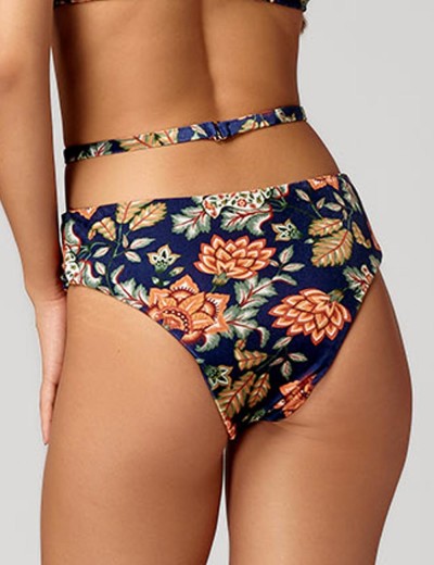 Плавки бразилиана женские UNICONF CBC51 IM18 VINTAGE ESCAPEС, Цвет: темно-синий, Размеры: S, изображение 2