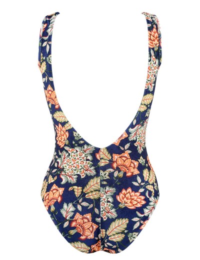 Слитный купальник цветы UNICONF CBI53 IM18 VINTAGE ESCAPEС, Цвет: синий, Размеры: S, изображение 4