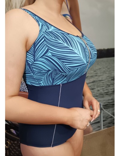 Слитный купальник Fianeta 2982 синий, Цвет: синий, Размеры: 80C, изображение 5