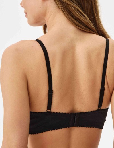 Бюстгальтер балконет Elli 5000 черно-серебристый пион, Цвет: черно-серебристый пи, Размеры: 95B, изображение 3