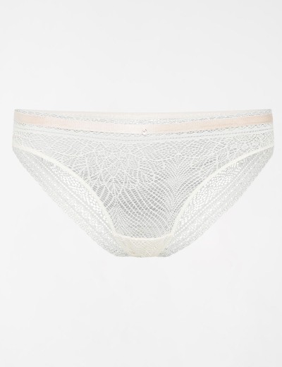 Кружевные трусы бразилиана Esotiq 39519 SORELLE экрю, Цвет: экрю, Размеры: S, изображение 4
