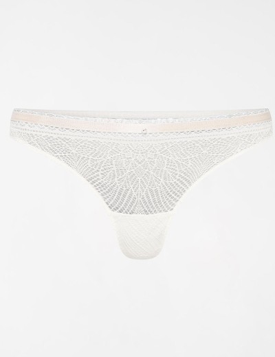 Кружевные трусы стринги Esotiq 39520 SORELLE экрю, Цвет: экрю, Размеры: L, изображение 4