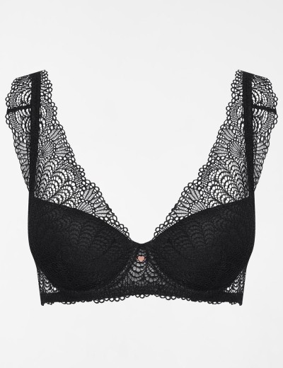 Бюстгальтер балконет с пуш-ап Esotiq 39553 SONRISA черный, Цвет: черный, Размеры: 85B, изображение 4