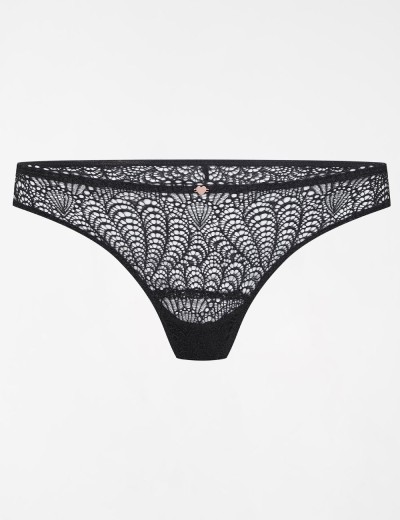 Кружевные трусы стринги Esotiq 39555 SONRISA черный, Цвет: черный, Размеры: M, изображение 4
