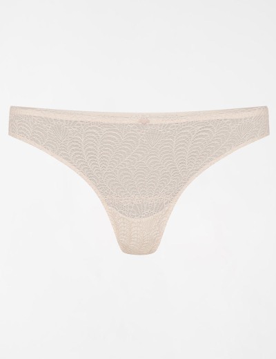 Кружевные трусы стринги Esotiq 39555 SONRISA светло-бежевый, Цвет: светло-бежевый, Размеры: S, изображение 4