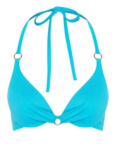 Купальный лиф халтер Esotiq 39669 PENICHE бирюзовый, Цвет: бирюзовый, Размеры: 75D/80C, изображение 4