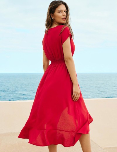 Пляжное платье Esotiq 39888 MAKIKI, Цвет: красный, Размеры: S/M, изображение 2