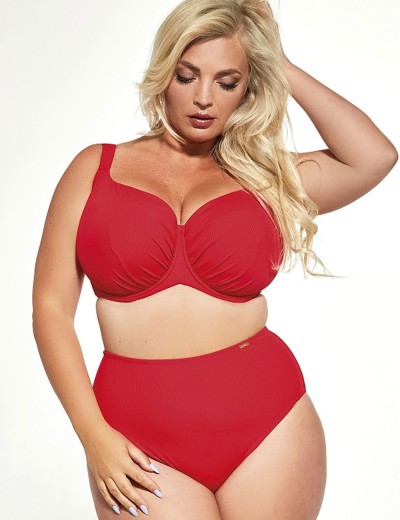 Высокие женские плавки Kris Line CAPRI high waist, Цвет: красный, Размеры: 2XL, изображение 3