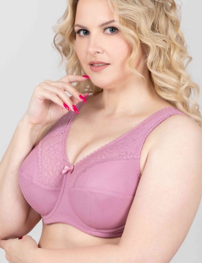 Бюстгальтер мягкий Lauma COTTON CLASSIC L02150 сирень, Цвет: сирень, Размеры: 90F, изображение 8