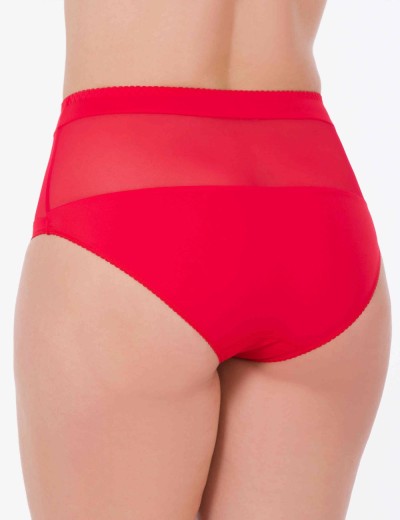 Трусы слипы миди Lina A 4917 красный, Цвет: красный, Размеры: L, изображение 2