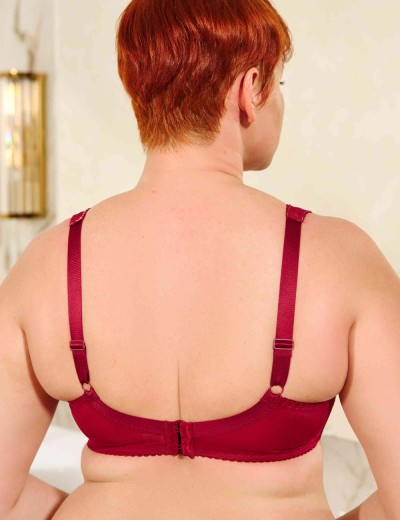 Бюстгальтер полумягкий с подкроем Lina A 6018 румба, Цвет: румба, Размеры: 75D, изображение 2