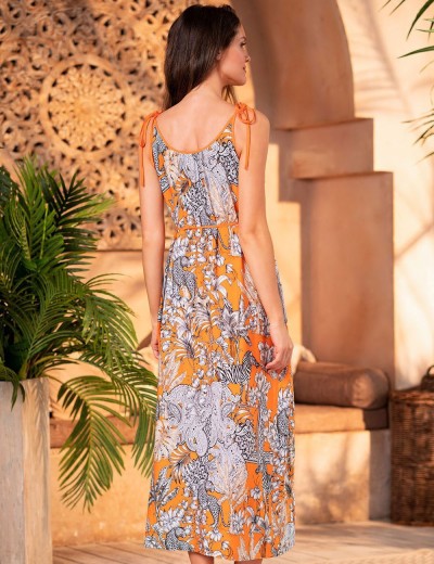 Летний сарафан Mia-Amore MADAGASCAR 1790, Цвет: оранжевый, Размеры: S, изображение 3
