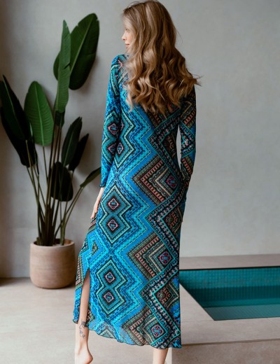 Длинное летнее платье Mia-Mia ANNA 19275, Цвет: мультиколор, Размеры: M, изображение 2