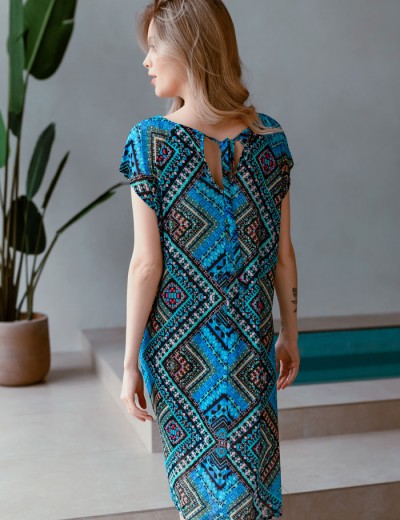 Легкое платье Mia-Mia ANNA 19276, Цвет: мультиколор, Размеры: M, изображение 2