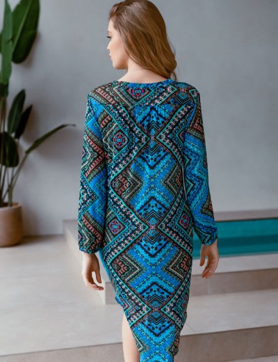 Пляжная туника с длинным рукавом Mia-Mia ANNA 19278, Цвет: мультиколор, Размеры: M, изображение 2