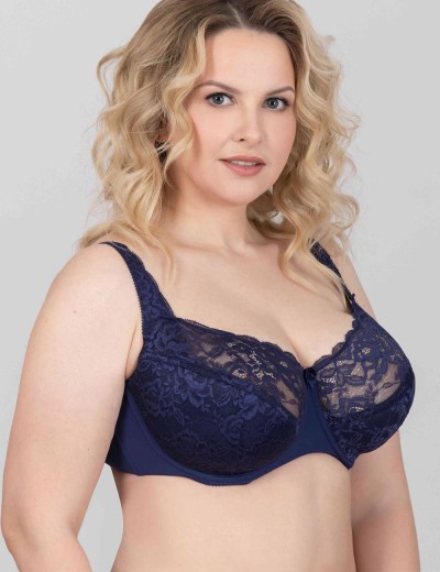 Бюстгальтер полумягкий Novella 140-1624 темно-синий, Цвет: темно-синий, Размеры: 95G, изображение 4