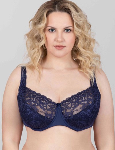 Бюстгальтер полумягкий Novella 140-1624 темно-синий, Цвет: темно-синий, Размеры: 95G, изображение 3
