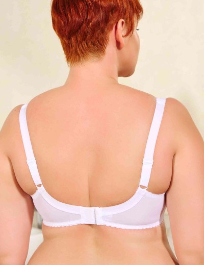 Бюстгальтер полумягкий с подкроем Novella 152 белый, Цвет: белый, Размеры: 90F, изображение 3