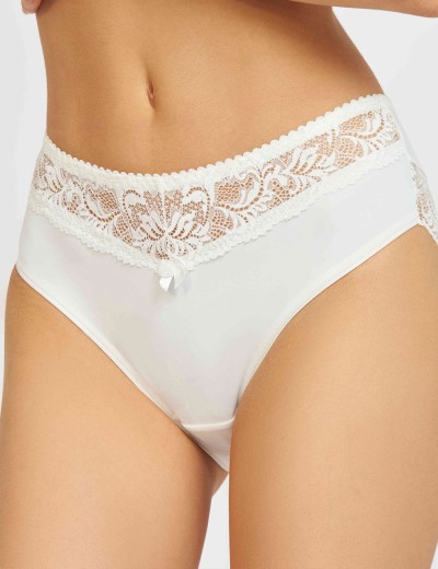 Трусы слипы Simona M 035/30 молоко, Цвет: молоко, Размеры: L, изображение 3