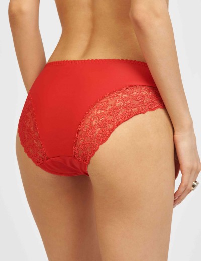 Трусы слипы Simona M 035 красный, Цвет: красный, Размеры: L, изображение 2