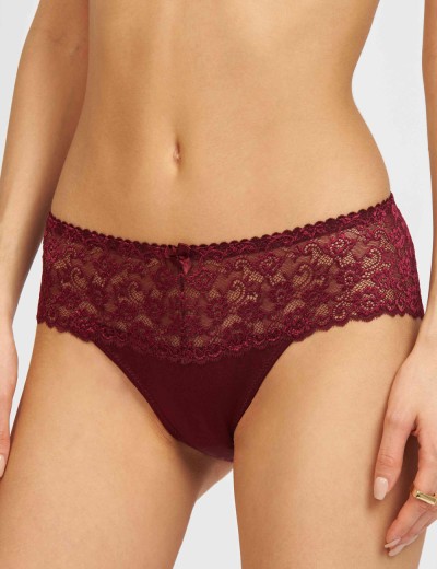 Трусы слипы Simona M 045 бордо, Цвет: бордо, Размеры: L, изображение 3