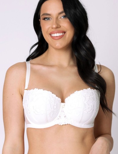 Бюстгальтер балконет тюльпан Subtille LOLLI balkonette, Цвет: молочный, Размеры: 70H, изображение 3