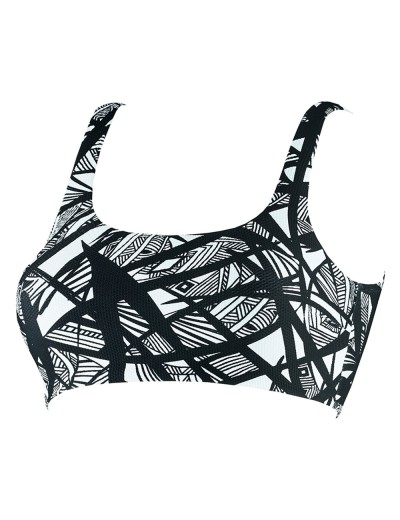 Купальный топ UNICONF CBB206 V1 GRAPHICAL MOOD, Цвет: черно-белый, Размеры: M, изображение 3