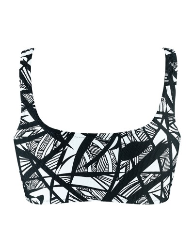 Купальный топ UNICONF CBB206 V1 GRAPHICAL MOOD, Цвет: черно-белый, Размеры: M, изображение 4