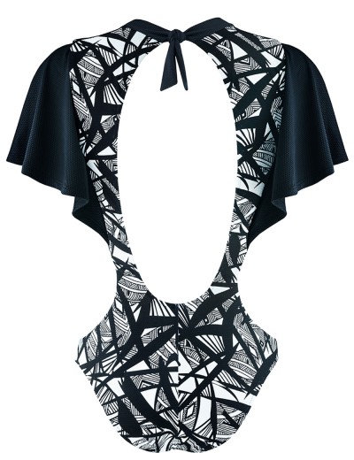 Оригинальный слитный купальник UNICONF CBI209 V1 GRAPHICAL MOOD, Цвет: черно-белый, Размеры: L, изображение 4