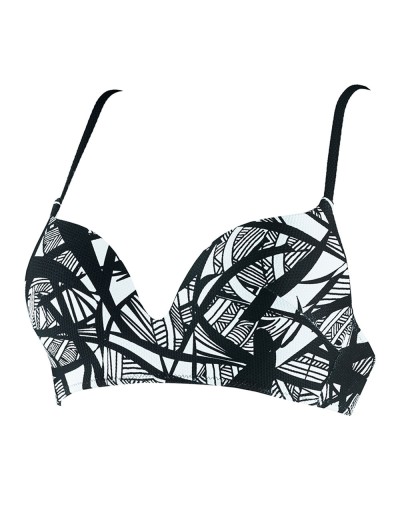 Верх купальника с пуш-ап UNICONF CBS204 V1 GRAPHICAL MOOD, Цвет: черно-белый, Размеры: 70C, изображение 4