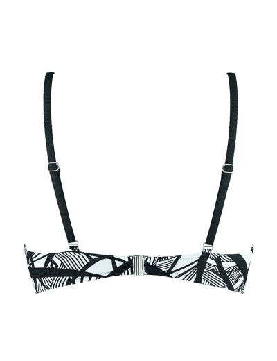 Верх купальника с пуш-ап UNICONF CBS204 V1 GRAPHICAL MOOD, Цвет: черно-белый, Размеры: 70C, изображение 5