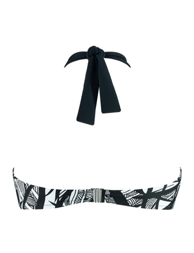 Купальный лиф халтер UNICONF CBS207 V1 GRAPHICAL MOOD, Цвет: черно-белый, Размеры: XL, изображение 5