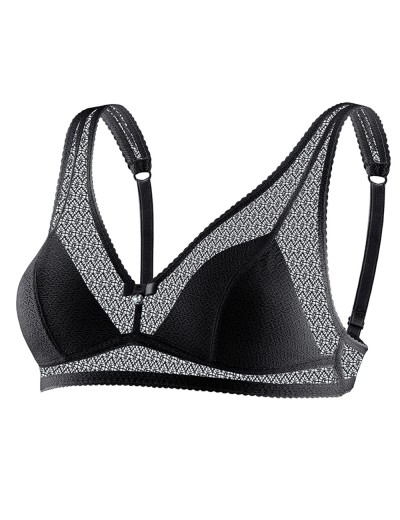 Мягкий бюстгальтер бралетт UNICONF SN36 черный, Цвет: черный, Размеры: 70B, изображение 2