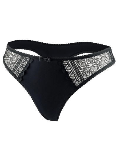 Трусы стринги UNICONF TM12 черный, Цвет: черный, Размеры: XL, изображение 3