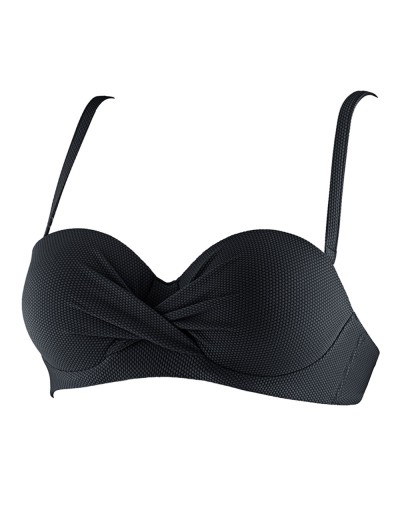 Верх купальника бандо UNICONF CBS242 SPIRIT OF COLOURS negro, Цвет: черный, Размеры: 70B, изображение 3