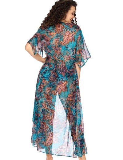 Длинная пляжная туника Ava PAREO 008 SHIRT, Цвет: туркус, Размеры: S/M, изображение 2