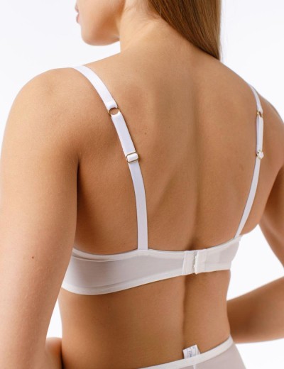 Бюстгальтер балконет пуш-ап Coquette Revue SUCCESS 82098-01 со стрэпами, Цвет: молоко, Размеры: 70D, изображение 2