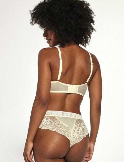 Бюстгальтер супер пуш-ап без косточек Kris Line SUNSHINE smart monocup, Цвет: банановый, Размеры: 60G, изображение 5