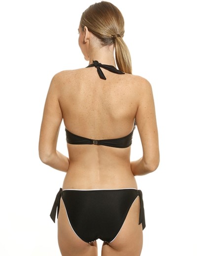 Купальник халтер мягкий Lilly FL11U черный, Цвет: черный, Размеры: 75C, изображение 2